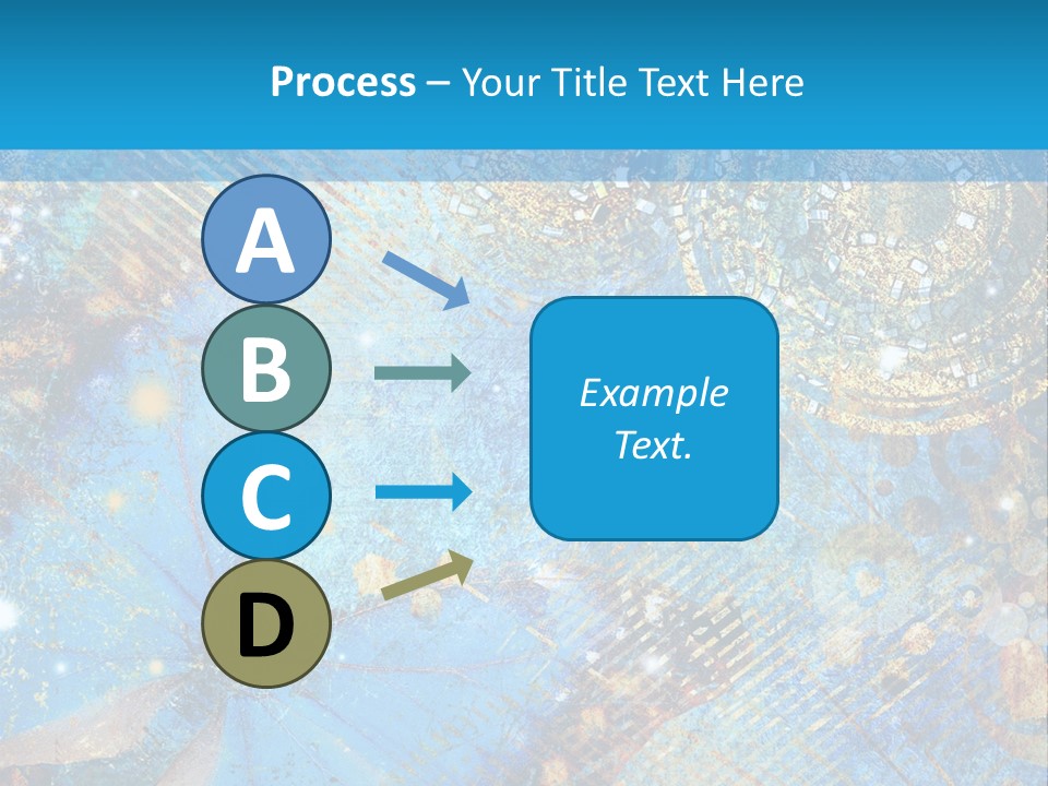 Blue Butterfly Background PowerPoint Template