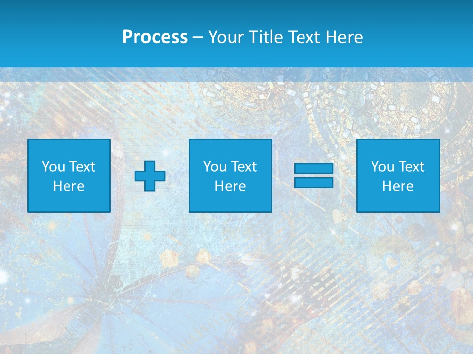 Blue Butterfly Background PowerPoint Template