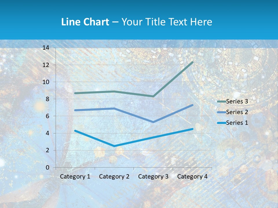 Blue Butterfly Background PowerPoint Template