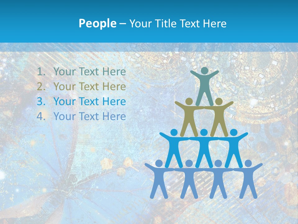 Blue Butterfly Background PowerPoint Template