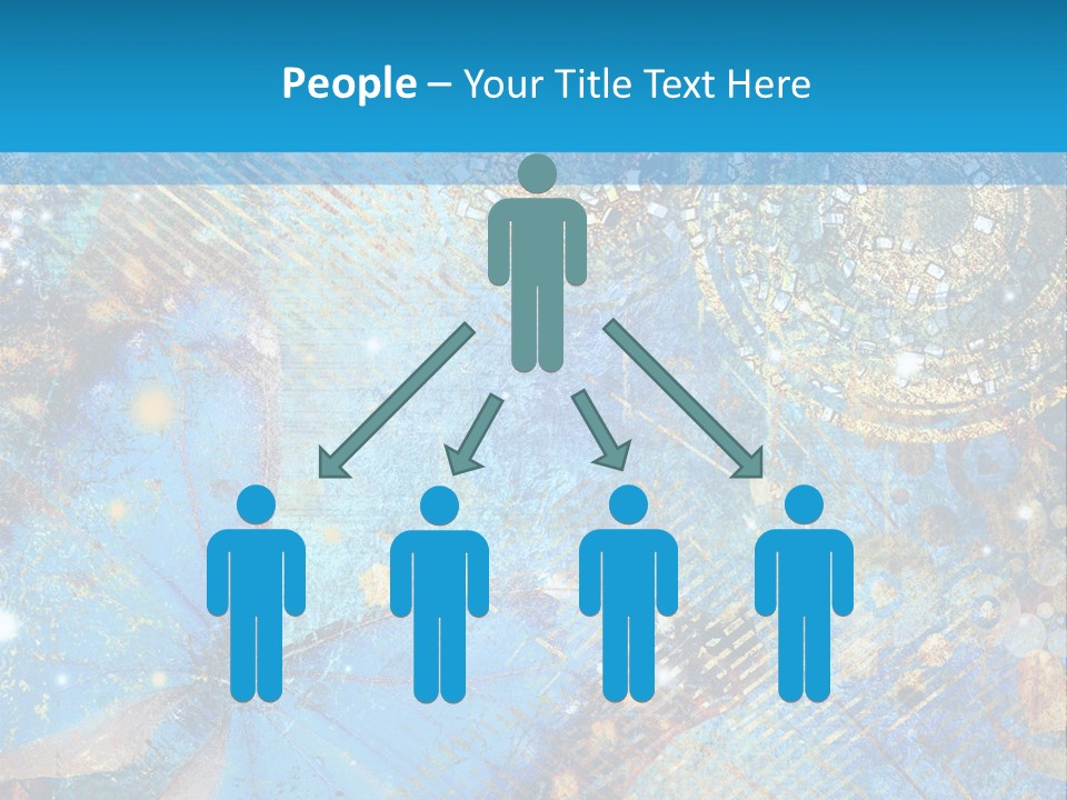 Blue Butterfly Background PowerPoint Template