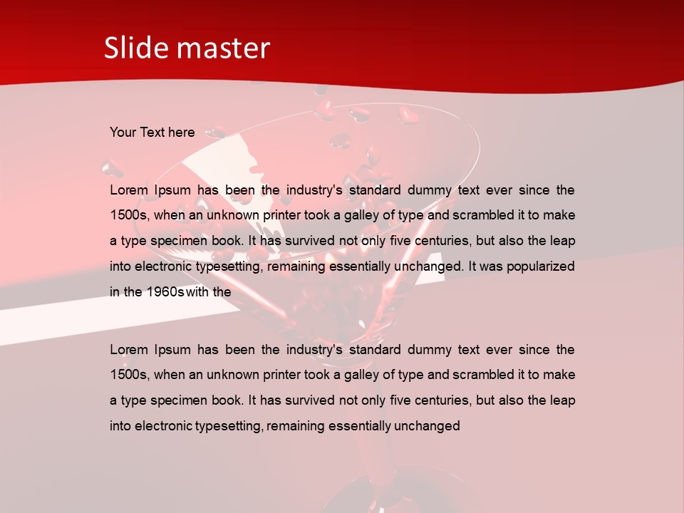 Space Unusual Drink PowerPoint Template