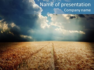 Dramatic Sky Background PowerPoint Template