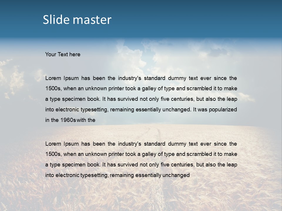 Dramatic Sky Background PowerPoint Template