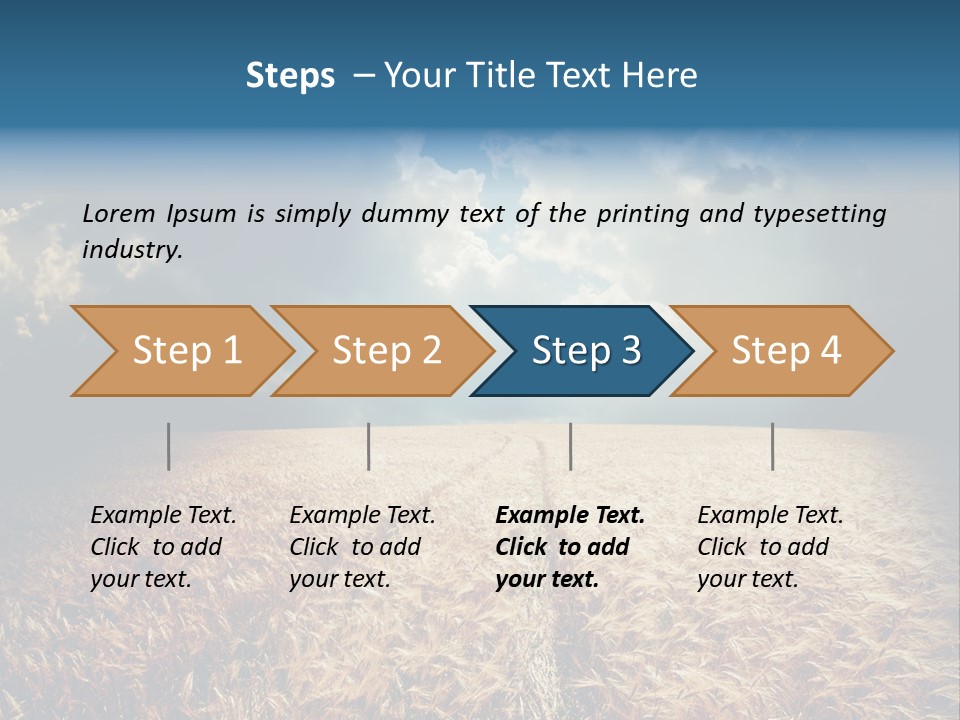 Dramatic Sky Background PowerPoint Template