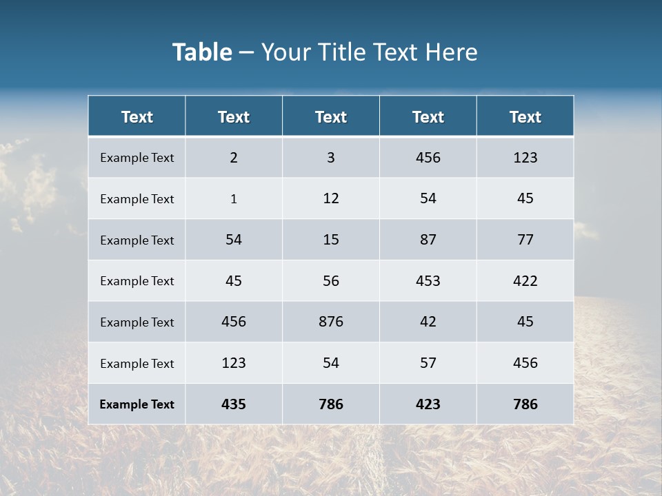 Dramatic Sky Background PowerPoint Template