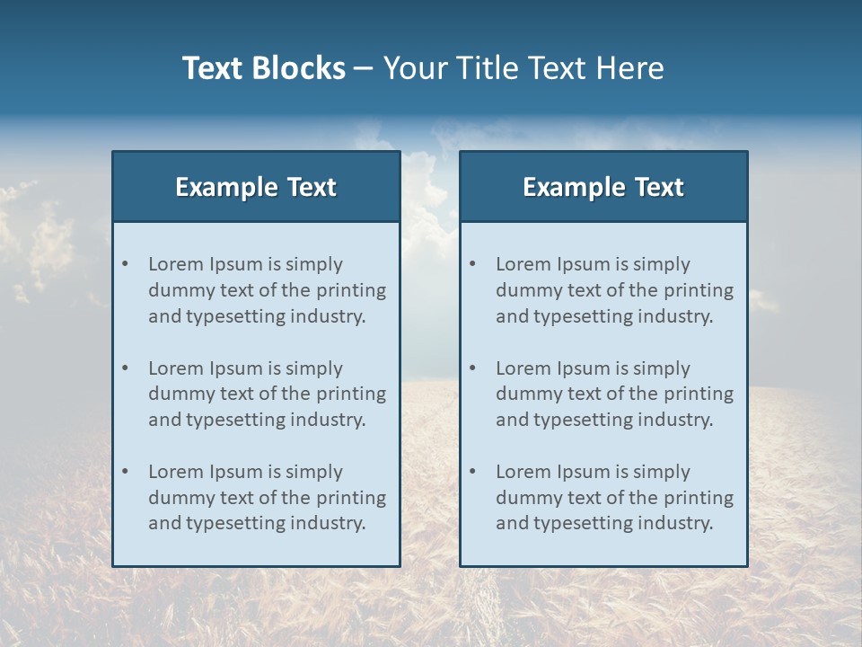 Dramatic Sky Background PowerPoint Template