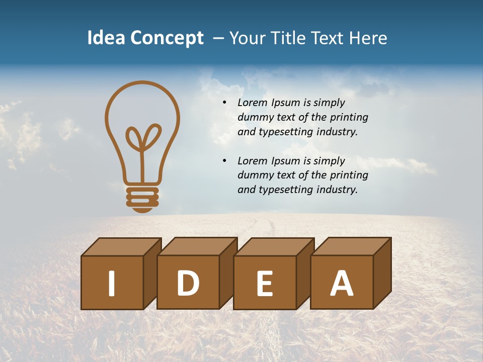 Dramatic Sky Background PowerPoint Template