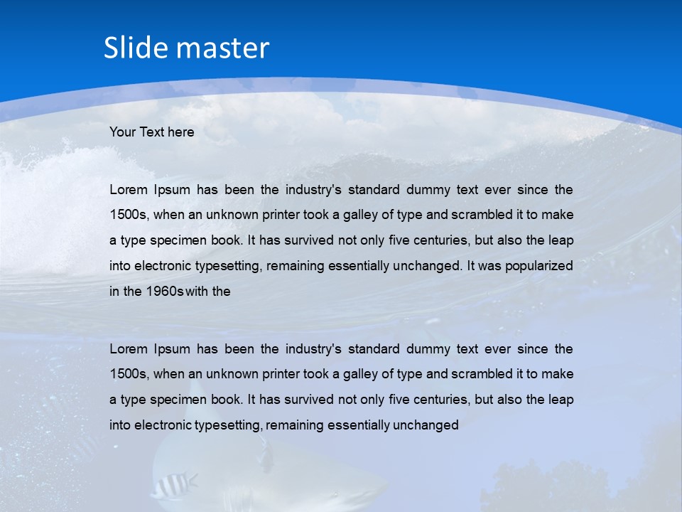 Above Under Water PowerPoint Template