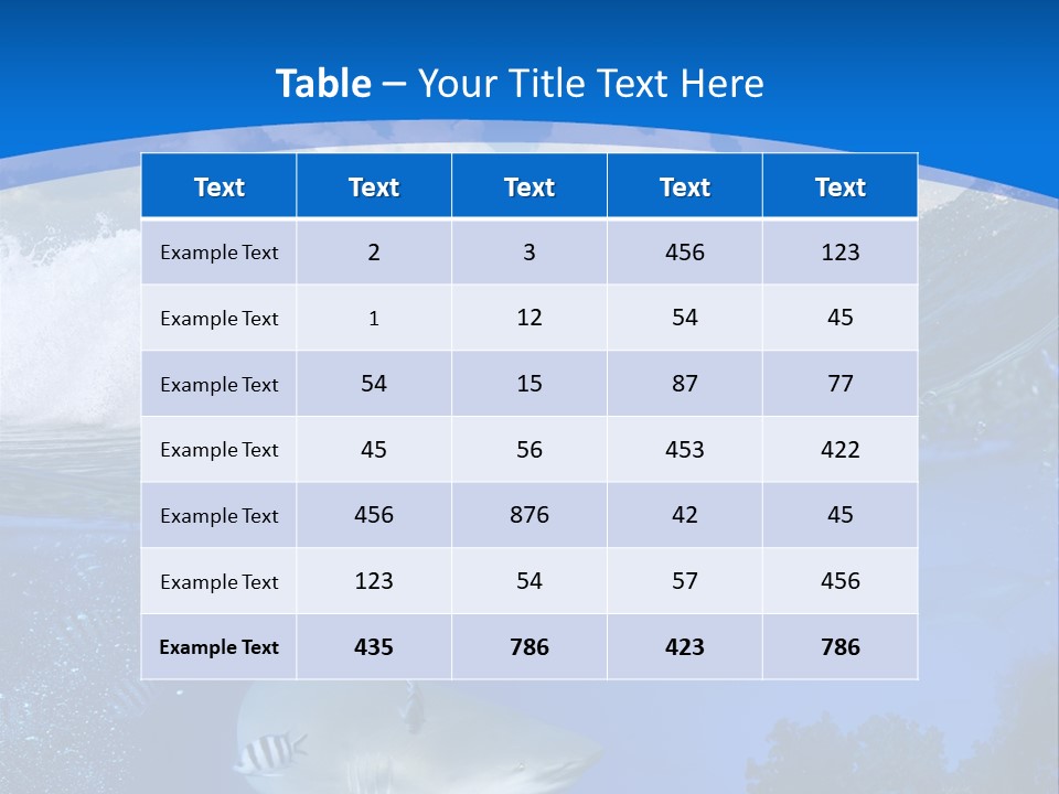 Above Under Water PowerPoint Template