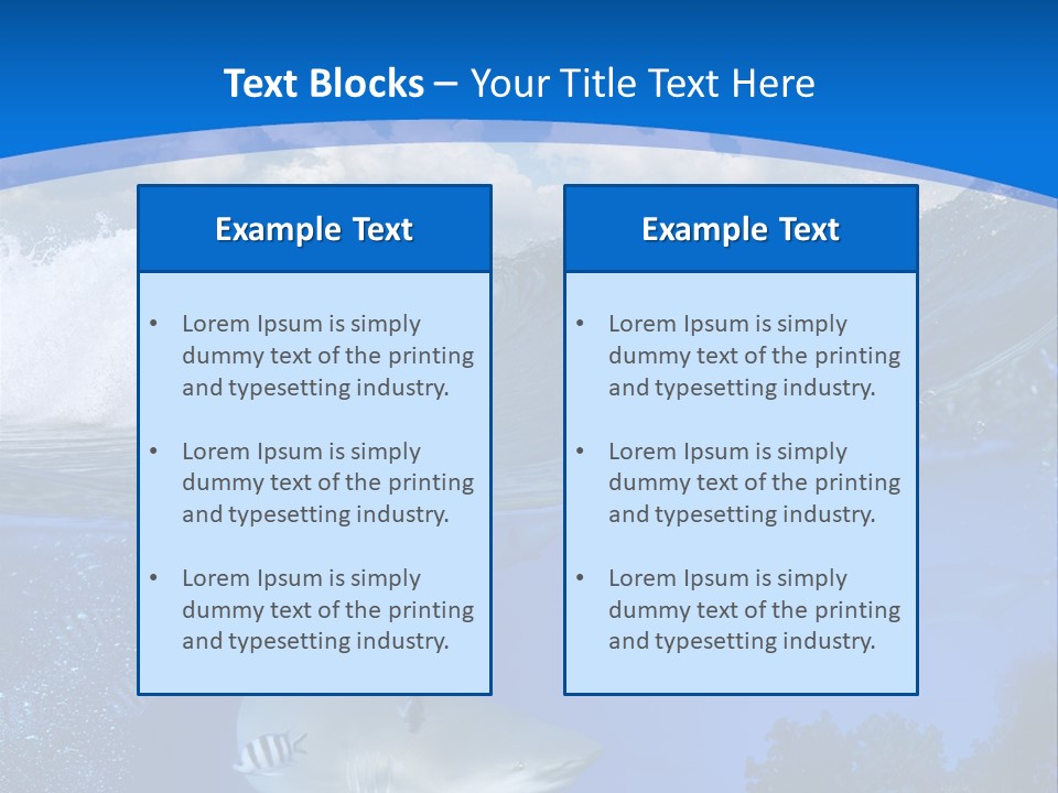 Above Under Water PowerPoint Template