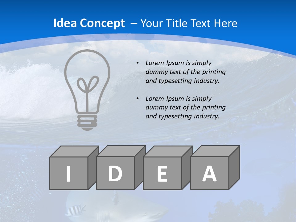 Above Under Water PowerPoint Template