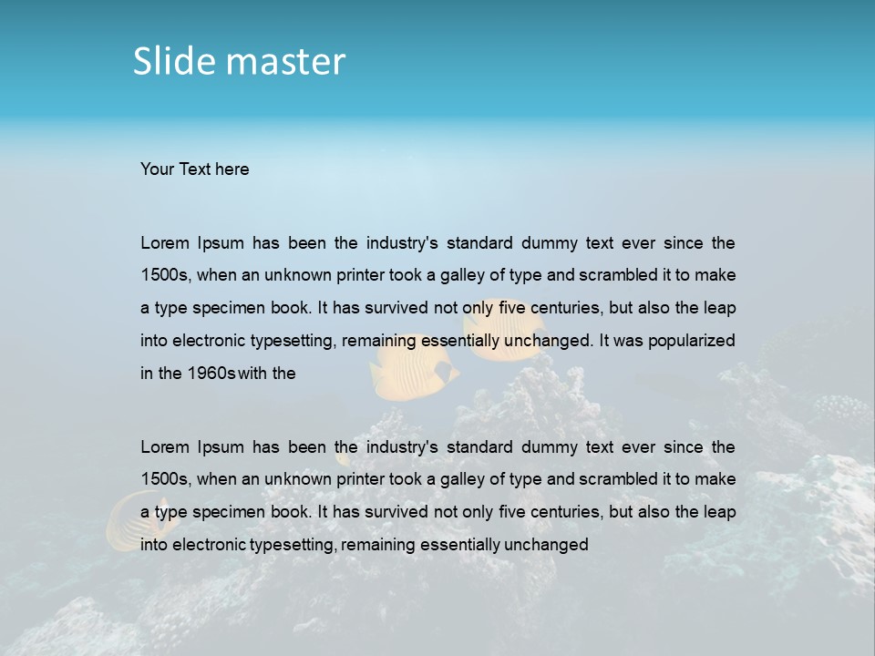 Underwater Fish PowerPoint Template