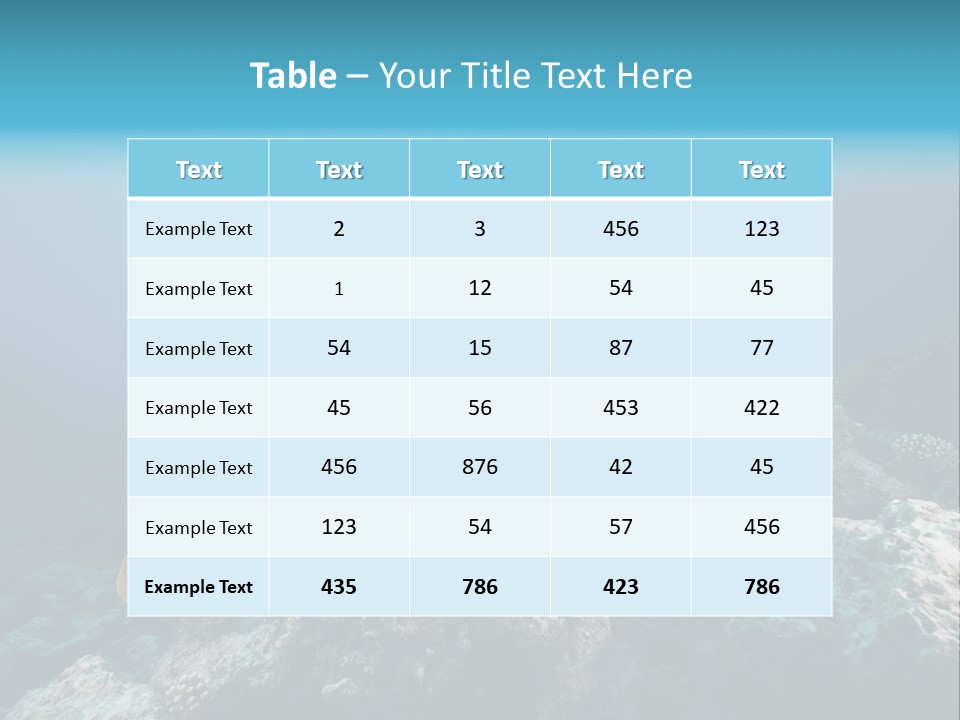 Underwater Fish PowerPoint Template