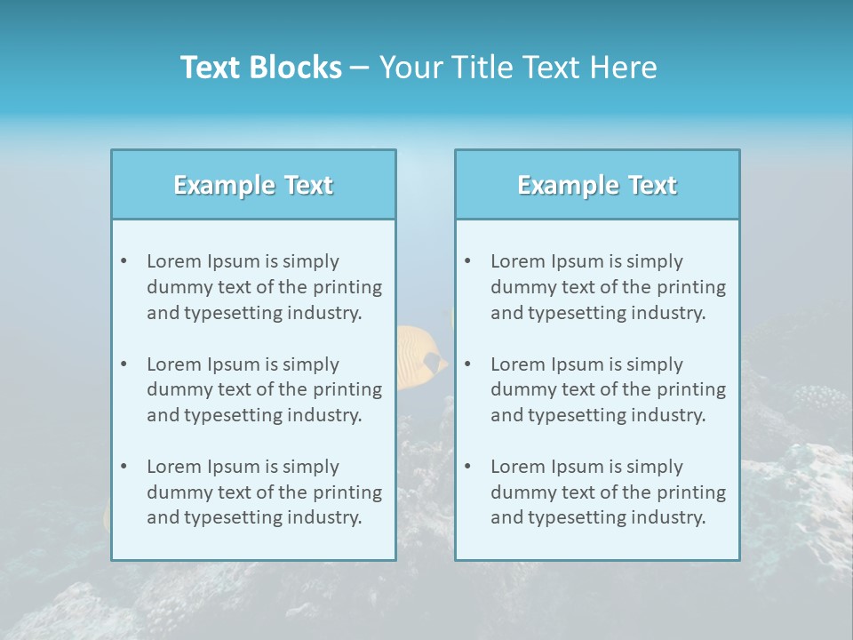 Underwater Fish PowerPoint Template