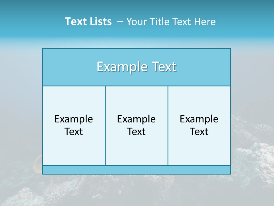Underwater Fish PowerPoint Template