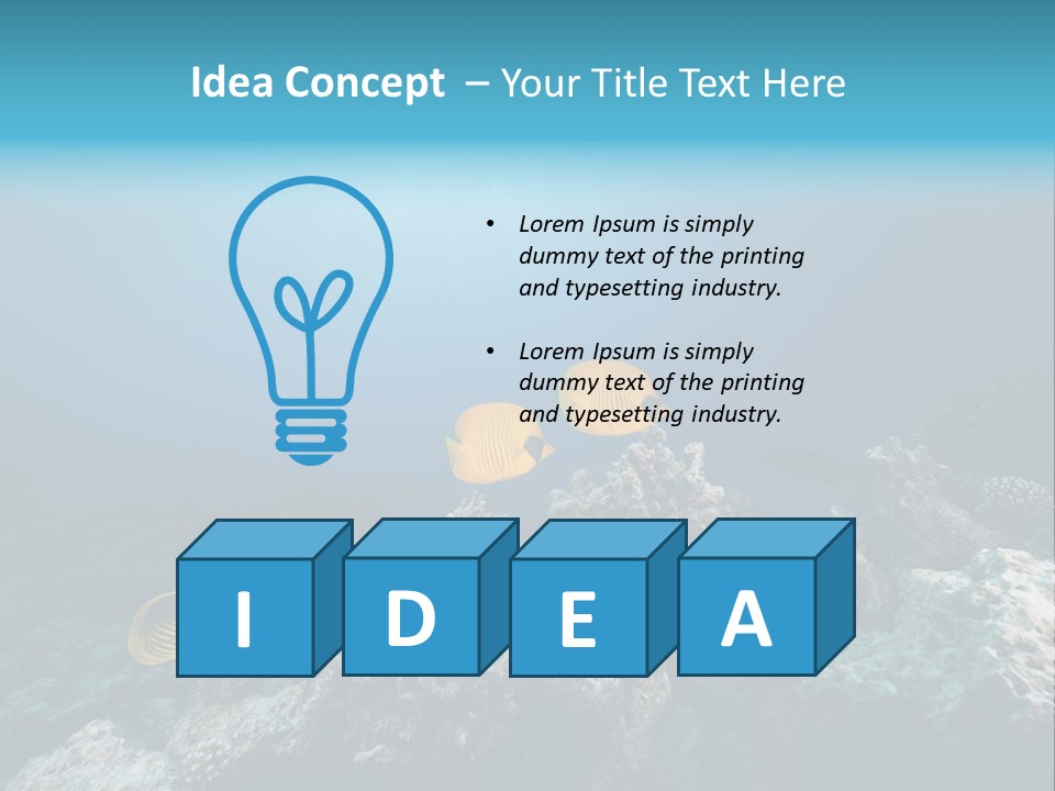 Underwater Fish PowerPoint Template