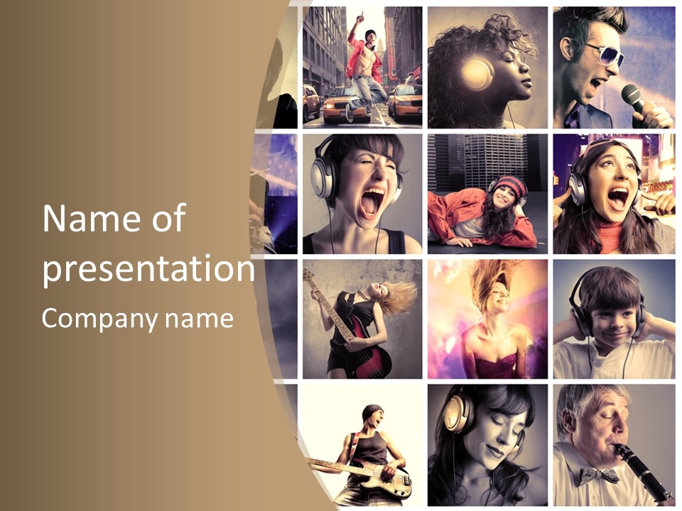 Music Lifestyle PowerPoint Template