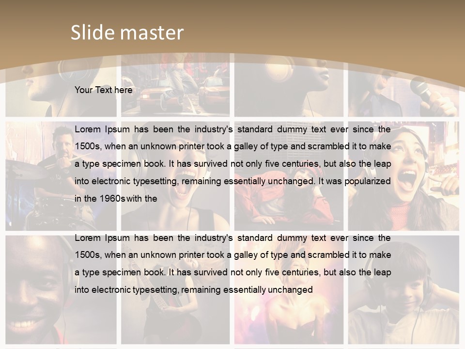 Music Lifestyle PowerPoint Template