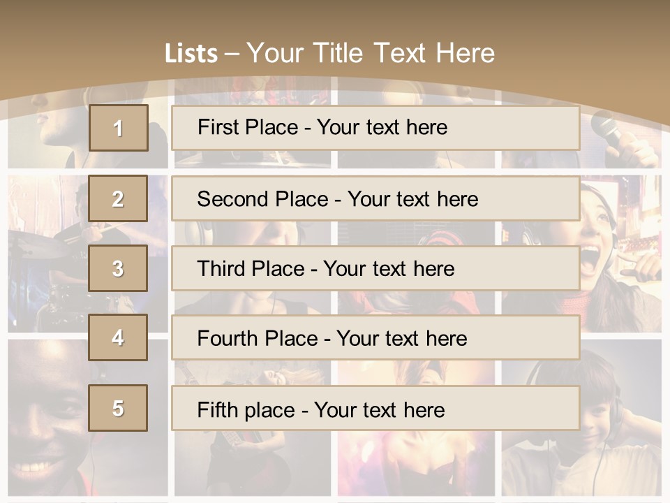 Music Lifestyle PowerPoint Template