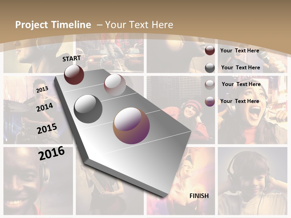 Music Lifestyle PowerPoint Template