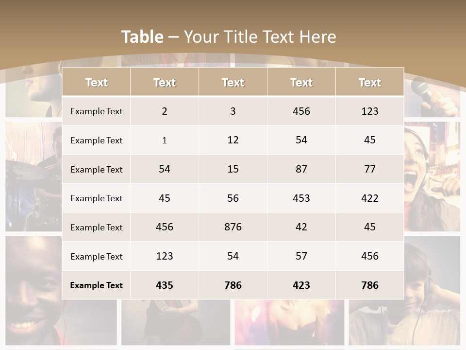 Music Lifestyle PowerPoint Template