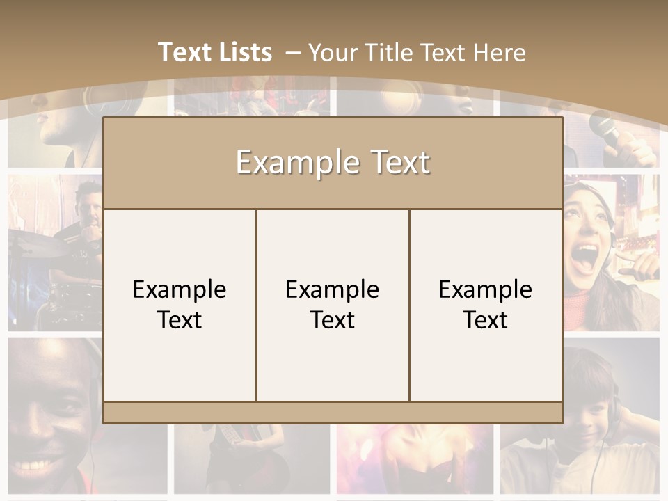 Music Lifestyle PowerPoint Template