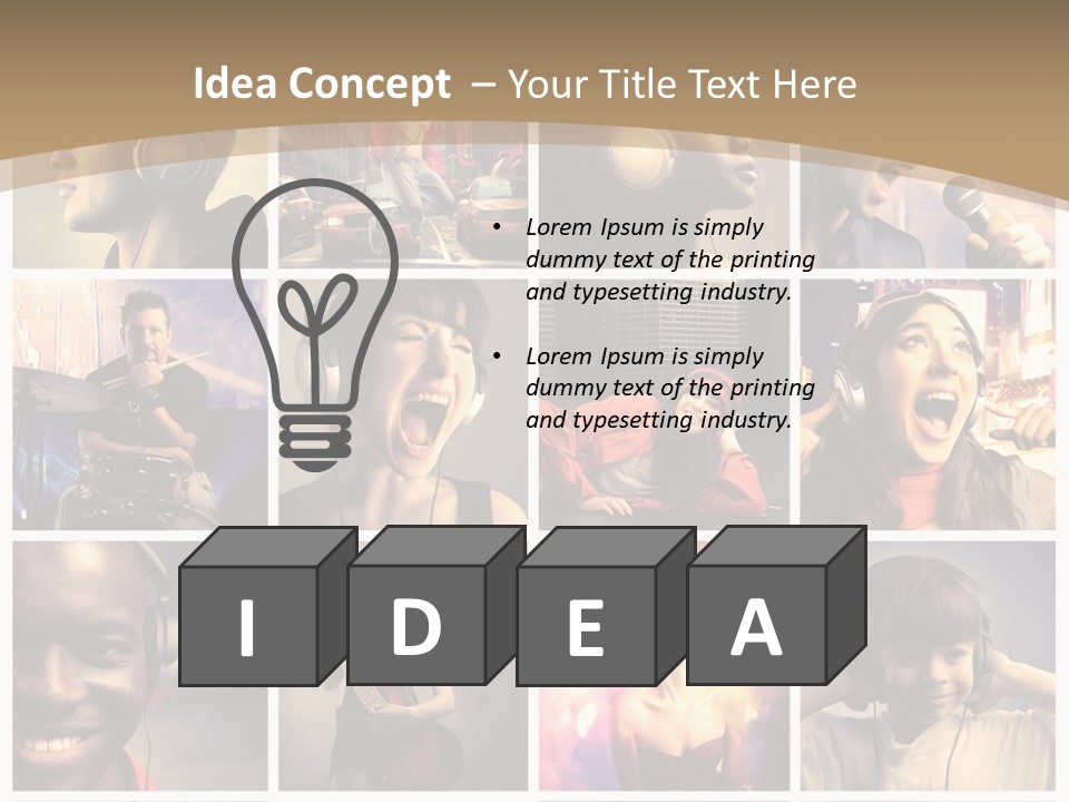 Music Lifestyle PowerPoint Template