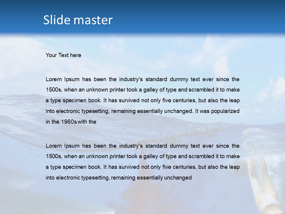 Underwater Shark Attack PowerPoint Template