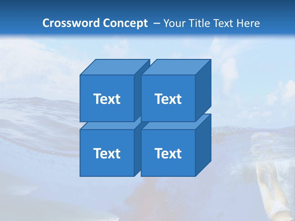 Underwater Shark Attack PowerPoint Template