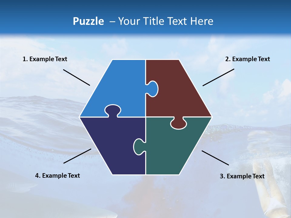 Underwater Shark Attack PowerPoint Template