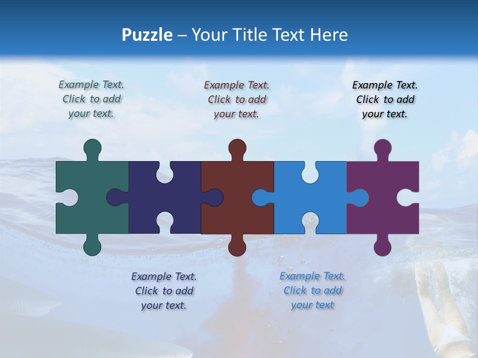 Underwater Shark Attack PowerPoint Template