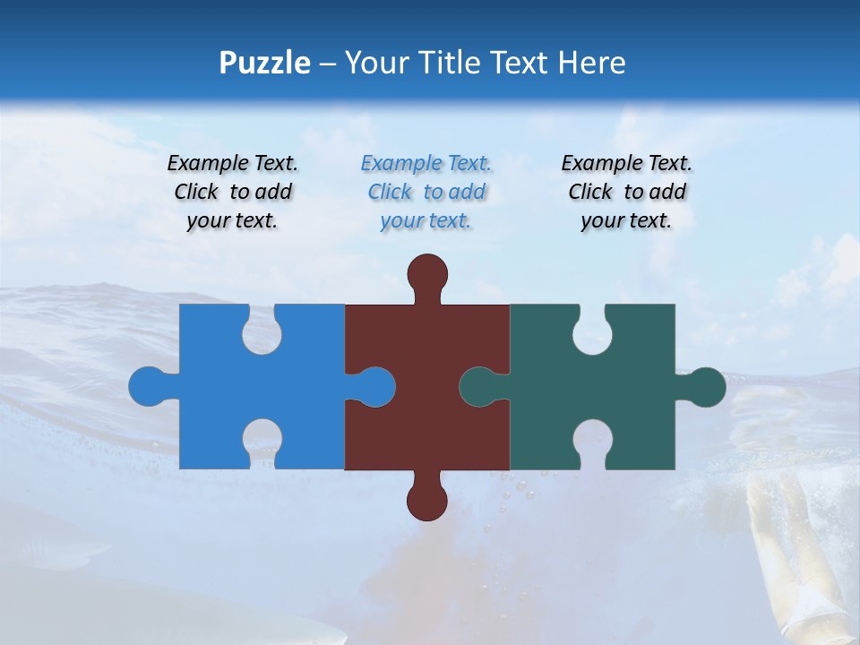 Underwater Shark Attack PowerPoint Template