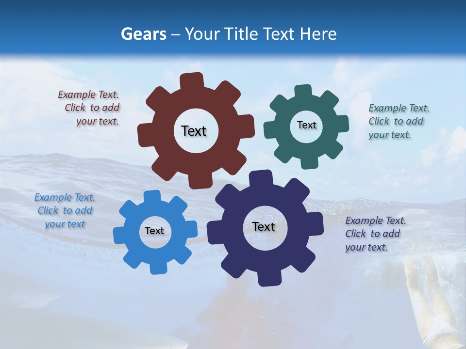 Underwater Shark Attack PowerPoint Template
