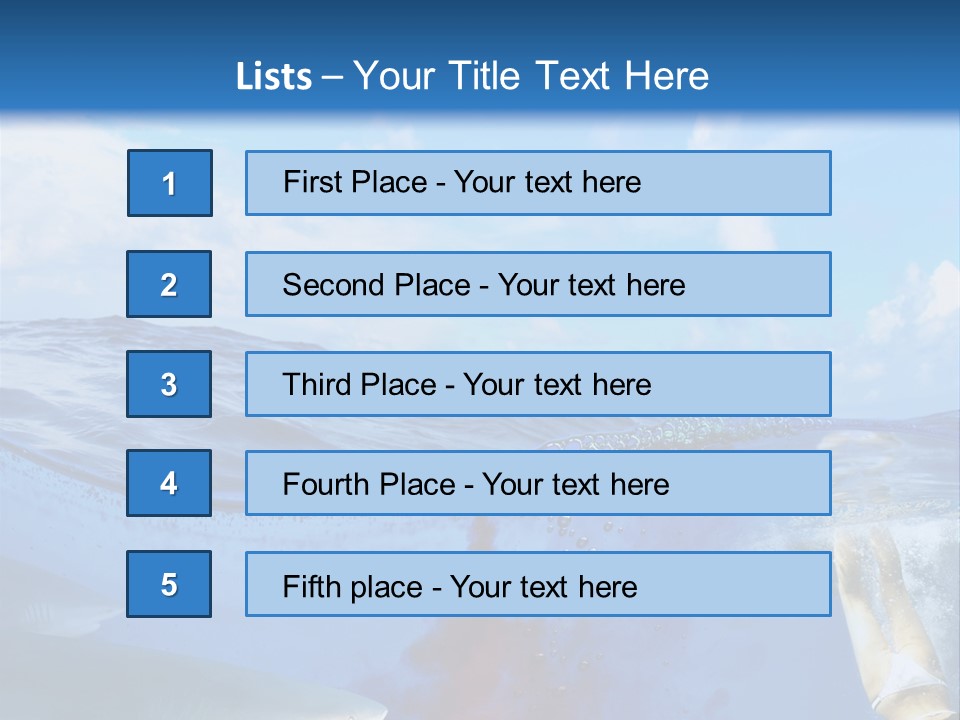 Underwater Shark Attack PowerPoint Template
