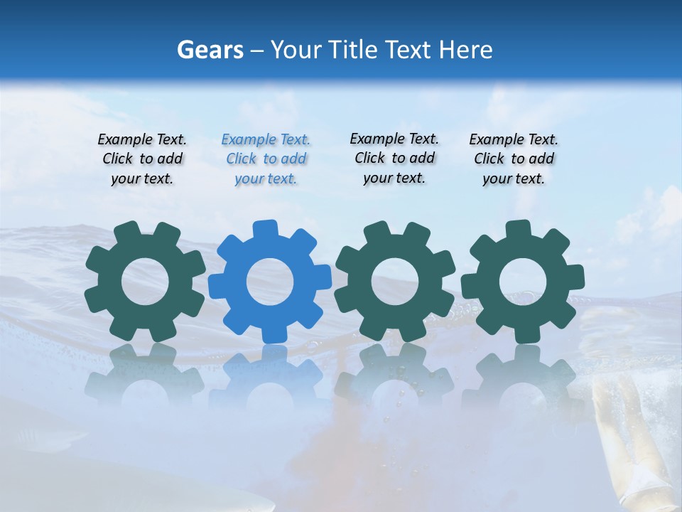 Underwater Shark Attack PowerPoint Template