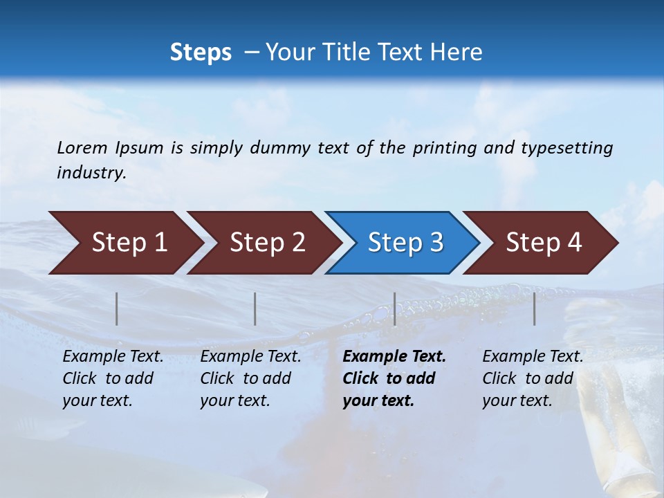 Underwater Shark Attack PowerPoint Template