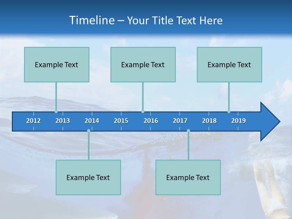 Underwater Shark Attack PowerPoint Template