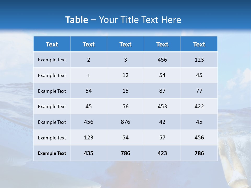 Underwater Shark Attack PowerPoint Template