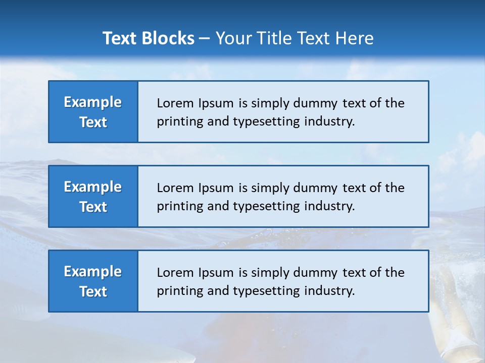 Underwater Shark Attack PowerPoint Template