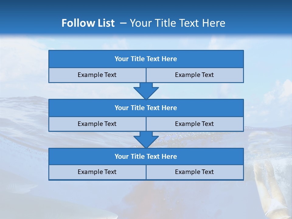 Underwater Shark Attack PowerPoint Template