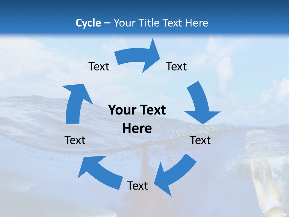 Underwater Shark Attack PowerPoint Template