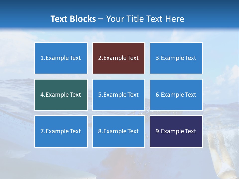 Underwater Shark Attack PowerPoint Template