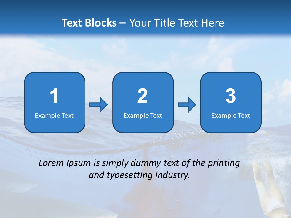 Underwater Shark Attack PowerPoint Template