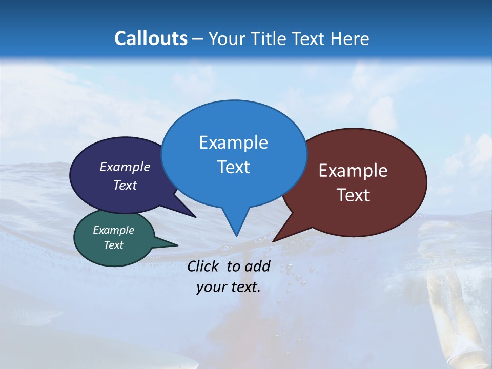 Underwater Shark Attack PowerPoint Template