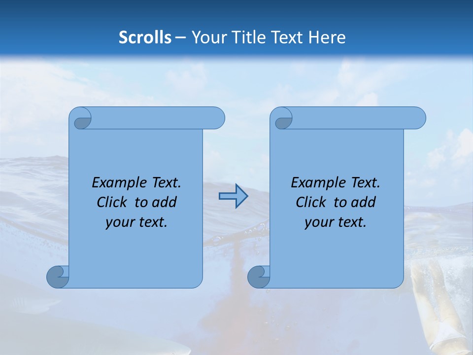 Underwater Shark Attack PowerPoint Template