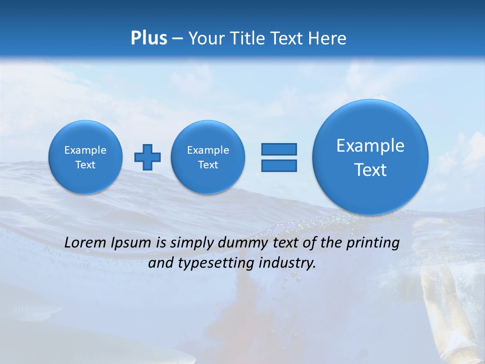 Underwater Shark Attack PowerPoint Template