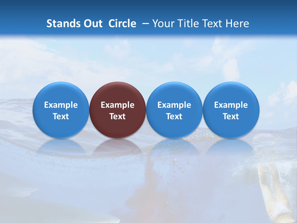 Underwater Shark Attack PowerPoint Template