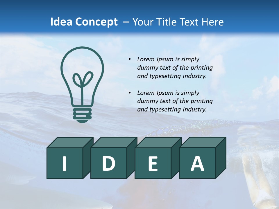 Underwater Shark Attack PowerPoint Template