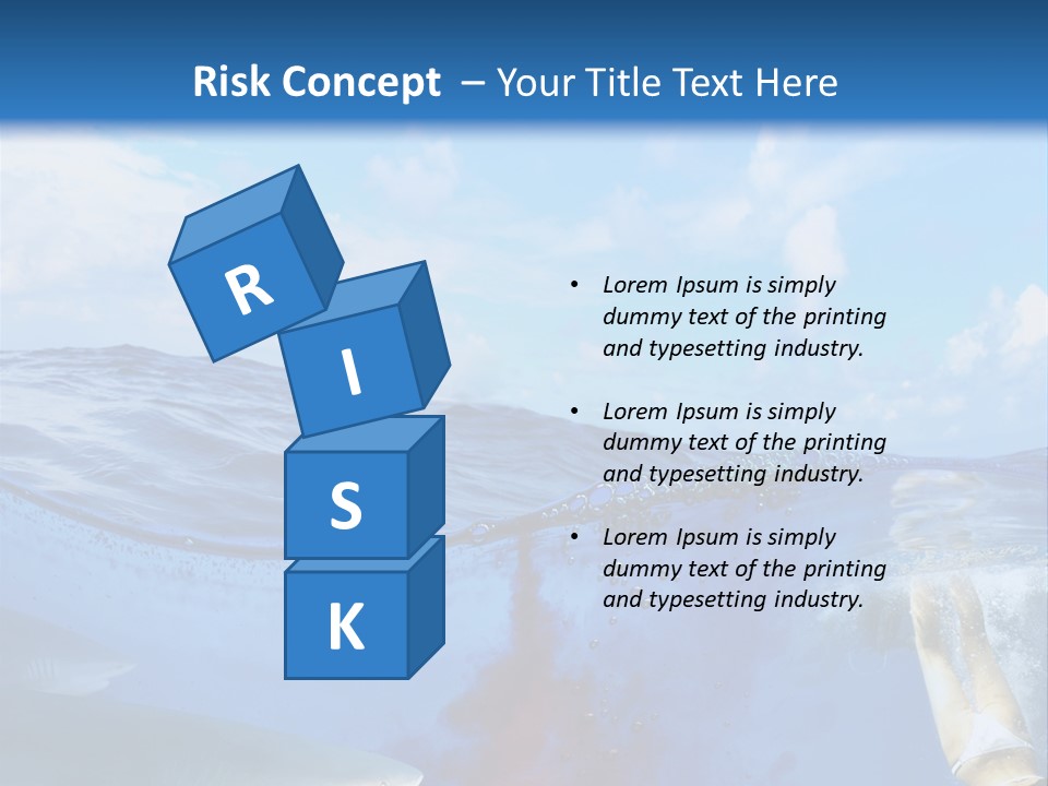 Underwater Shark Attack PowerPoint Template